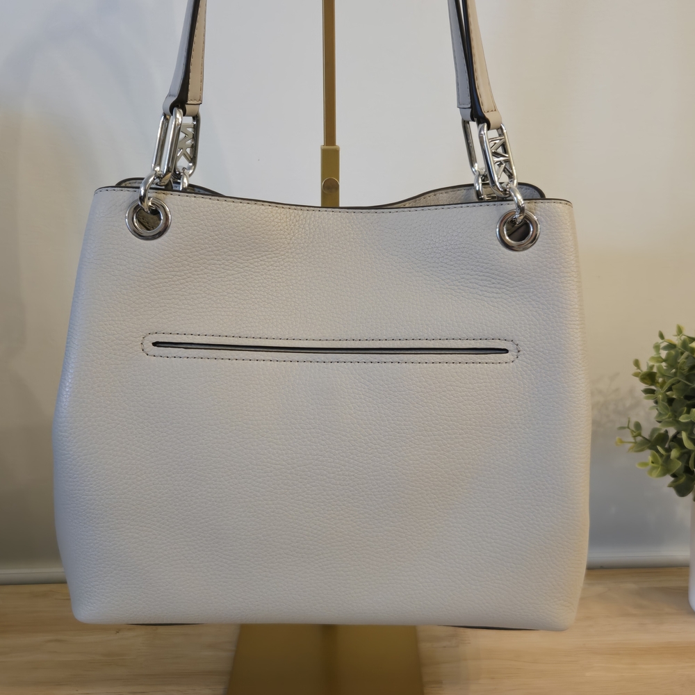 Michael Kors Kensington Large Leather Tote – Cream - Picture 7 of 10